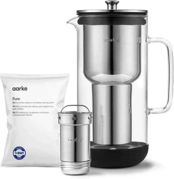 Aarke Purifier Premium-Wasserfilter aus Edelstahl